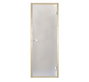 Дверь стеклянная Harvia 8х19 (коробка сосна, стекло прозрачное, артикул D81904M)