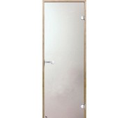 Дверь стеклянная Harvia 8х21 (коробка сосна, стекло сатин, артикул D82105M)