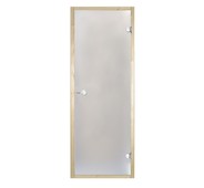 Дверь стеклянная Harvia 8х21 (коробка осина, стекло сатин, артикул D82105H)