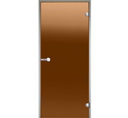 Дверь Harvia с алюминиевой коробкой 9х19 (стекло бронза, артикул DA91901)