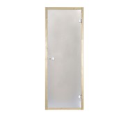 Дверь стеклянная Harvia 7х19 (коробка ольха, стекло сатин, артикул D71905L)